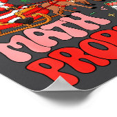 Sleighing Math Problems Funny Teacher Christmas Qu Poster (Hoek)