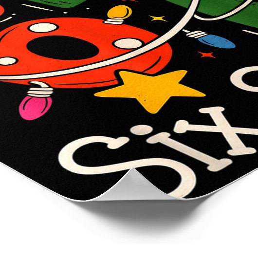 Sleighing Six Seven 67 Meme Christmas Gen Z Alpha  Poster (Hoek)