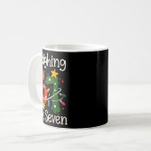 Sleighing Six Seven 67 Meme Kerst Gen Z Alpha Koffiemok (Voorkant links)
