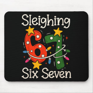 Sleighing Six Seven 67 Meme Kerst Gen Z Alpha Muismat
