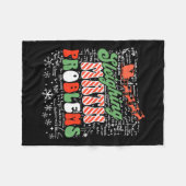 Sleighing Wiskunde Probleem Wiskunde Leraar Kerst Fleece Deken (Voorkant (Horizontaal))