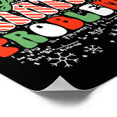 Sleighing Wiskunde Probleem Wiskunde Leraar Kerst Poster (Hoek)