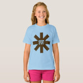 SLEIL CHOCOLAT-Blauwe T-shirt (Voorkant volledig)