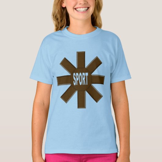 SLEIL CHOCOLAT-Blauwe T-shirt (Voorkant)