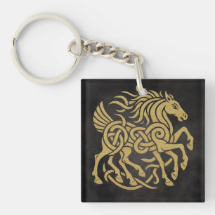 Sleipnir Achtbenige Paard Noorse Mythologie Ontwer Sleutelhanger