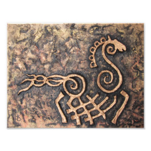 Sleipnir, achttien paarden van Odin Foto Afdruk