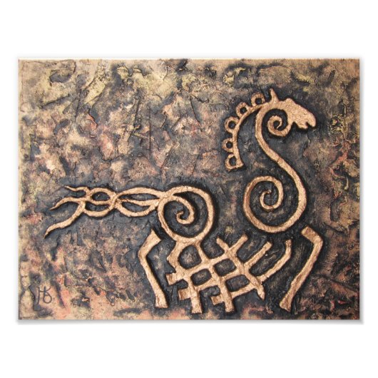 Sleipnir, achttien paarden van Odin Foto Afdruk (Voorkant)
