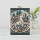 Sleipnir Bos Mythe Kunst Vlakke Bedankkaart (Staand voorkant)
