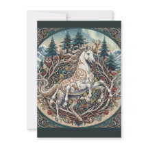 Sleipnir Bos Mythe Kunst Vlakke Bedankkaart