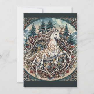 Sleipnir Woodland Myth Art Flat Thank You Card Bedankkaart