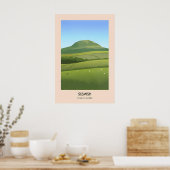 Slemish Mountain County Antrim Reisposter Poster (Keuken)