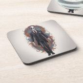 SLENDER MAN MYTHE TAT STYLE BIER ONDERZETTER (Linkerzijde)