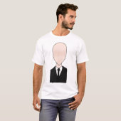 Slender Man T-Shirt White (Voorkant volledig)