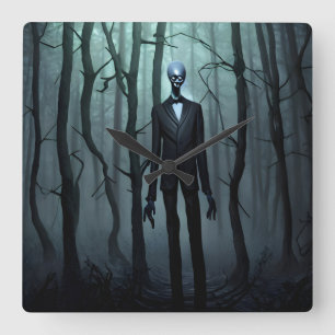 Slender Man wall klok