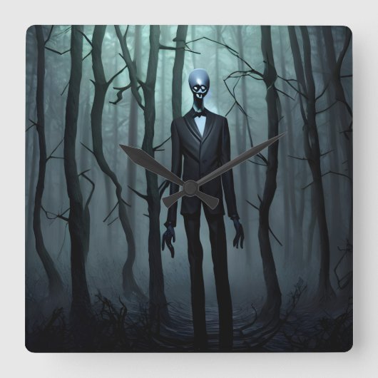 Slender Man wall klok (Voorkant)