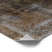 'Slender' neutraal Abstract Art Poster afdrukken (Hoek)