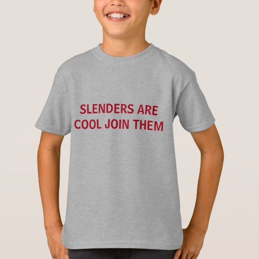 Slender shirt voor kinderen Roblox spel. (Voorkant)