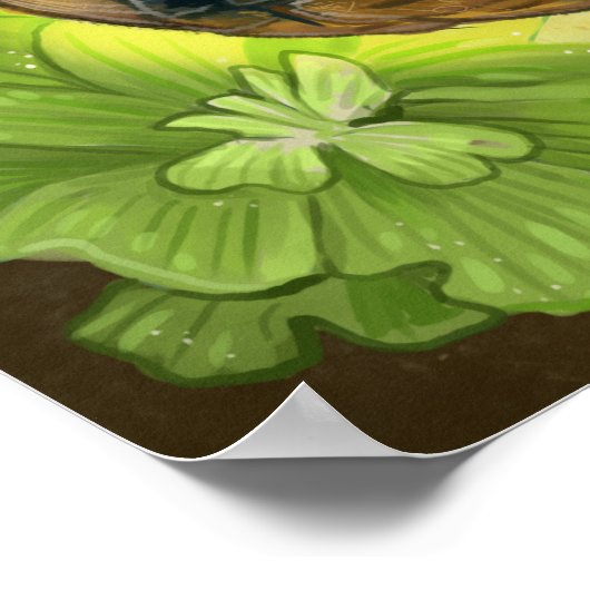 Slender Snouted Crocodile Poster (Hoek)