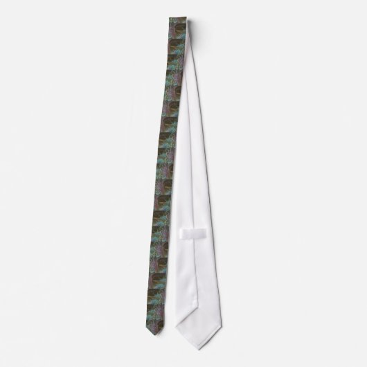 Slender weed whiting necktie stropdas (Achterkant)