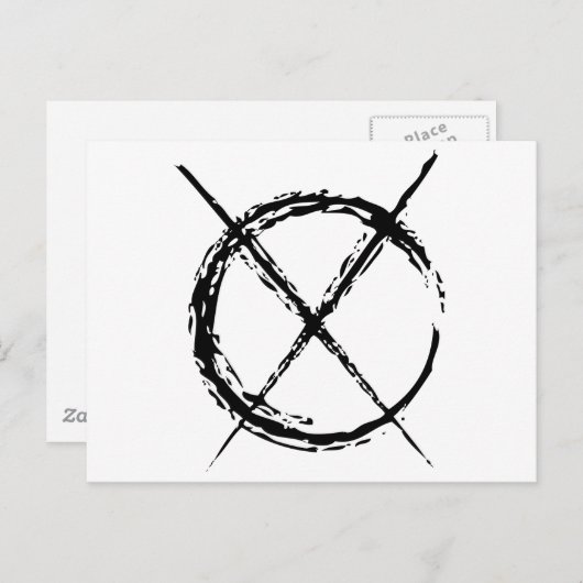 Slenderman Briefkaart (Voorkant / Achterkant)