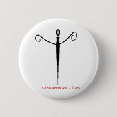 Slenderman Lives Ronde Button 5,7 Cm (Voorkant)