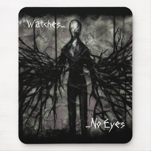 Slenderman Mousepad Muismat (Voorkant)