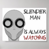Slenderman- Watching Poster (Voorkant)