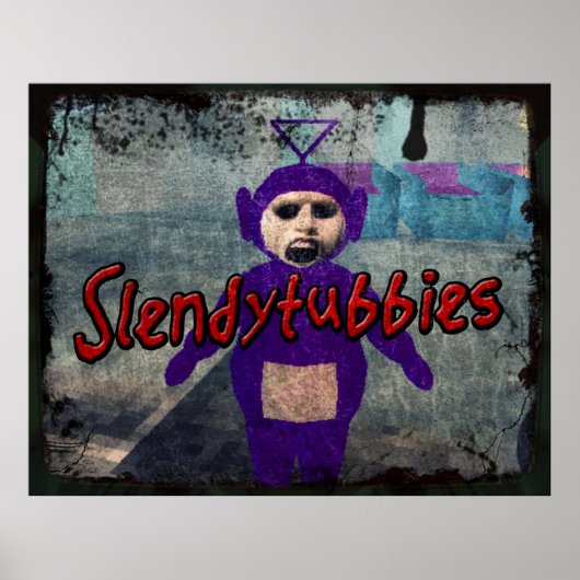 Slendytubbies - Design 1 Poster (Voorkant)