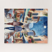 Slenteren romantisch paar Jigsaw Puzzel (Horizontaal)