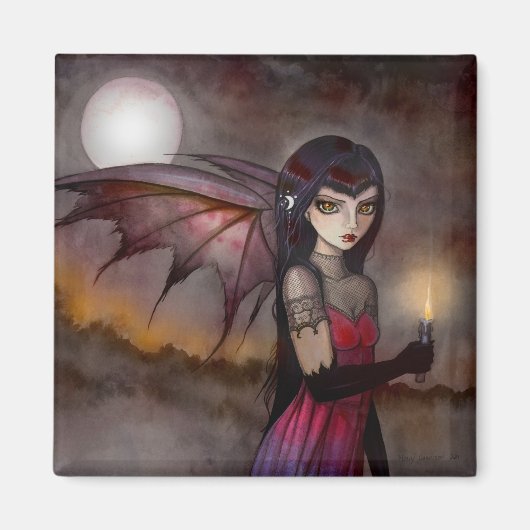 Slenterende Victoria Vampire Magnet (Voorkant)