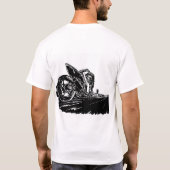 slepen afbeelding cbr1 gsxr racing ama t-shirt (Achterkant)
