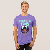 Slepen en Fab Tri-Blend Shirt (Voorkant volledig)