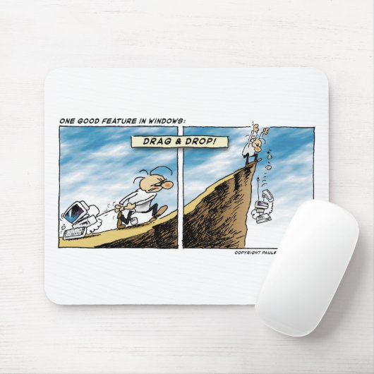 Slepen en neerzetten muismat (Met muis)