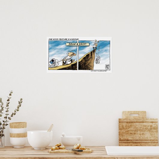 Slepen en neerzetten poster (Keuken)