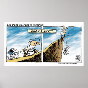 Slepen en neerzetten poster