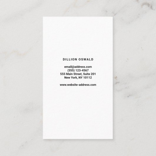 Slepen en slepen visitekaartje (Achterkant)