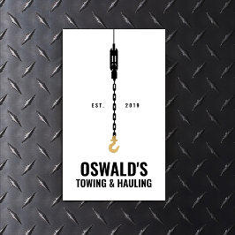 Slepen en slepen visitekaartje