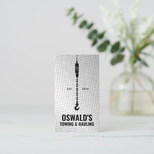 Slepen en slepen visitekaartje (Staand voorkant)