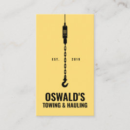 Slepen en slepen visitekaartje