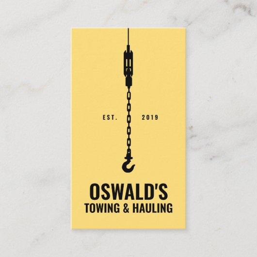 Slepen en slepen visitekaartje (Voorkant)