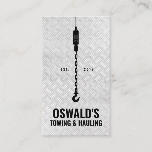 Slepen en slepen visitekaartje (Voorkant)