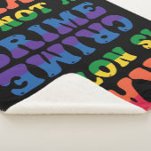 Slepen is geen Crime Sherpa Blanket Deken (3/4)