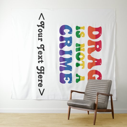 Slepen is geen misdaadpapier wandkleed (In Situ (horizontaal))