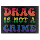 Slepen is geen snijvlak van crimineel glas snijplank (Voorkant)