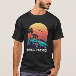 Slepen met raceraces met Mannen sleeptracestralen T-shirt