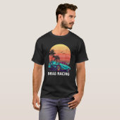 Slepen met raceraces met Mannen sleeptracestralen T-shirt (Voorkant volledig)