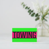 Slepen Neon Green en Hot Pink Visitekaartje (Staand voorkant)