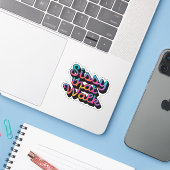 Slepen Sticker (Laptop met iPhone)