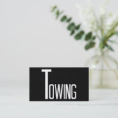 Slepen zwart en wit visitekaartje (Staand voorkant)