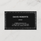 Slepende Truck Auto Hulpen Service Metaal ingelijs Visitekaartje (Achterkant)